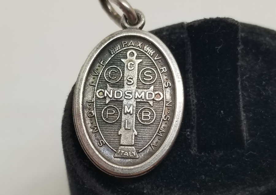 ANTİKA GÜMÜŞ VAFTİZ KOLYESİ