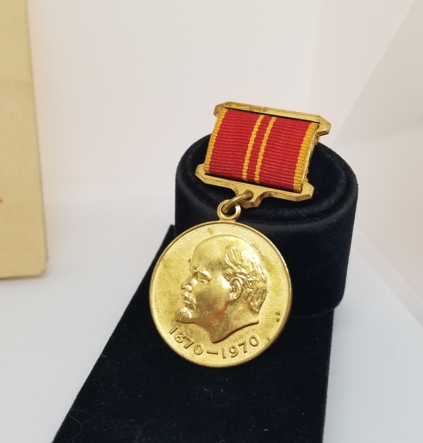 ORİJİNAL SERTİFİKASIYLA ALTIN KAPLAMA ANTİKA RUS MADALYA