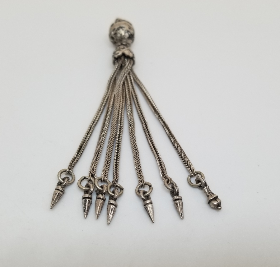 ANTİKA GÜMÜŞ TESPİH PÜSKÜLÜ