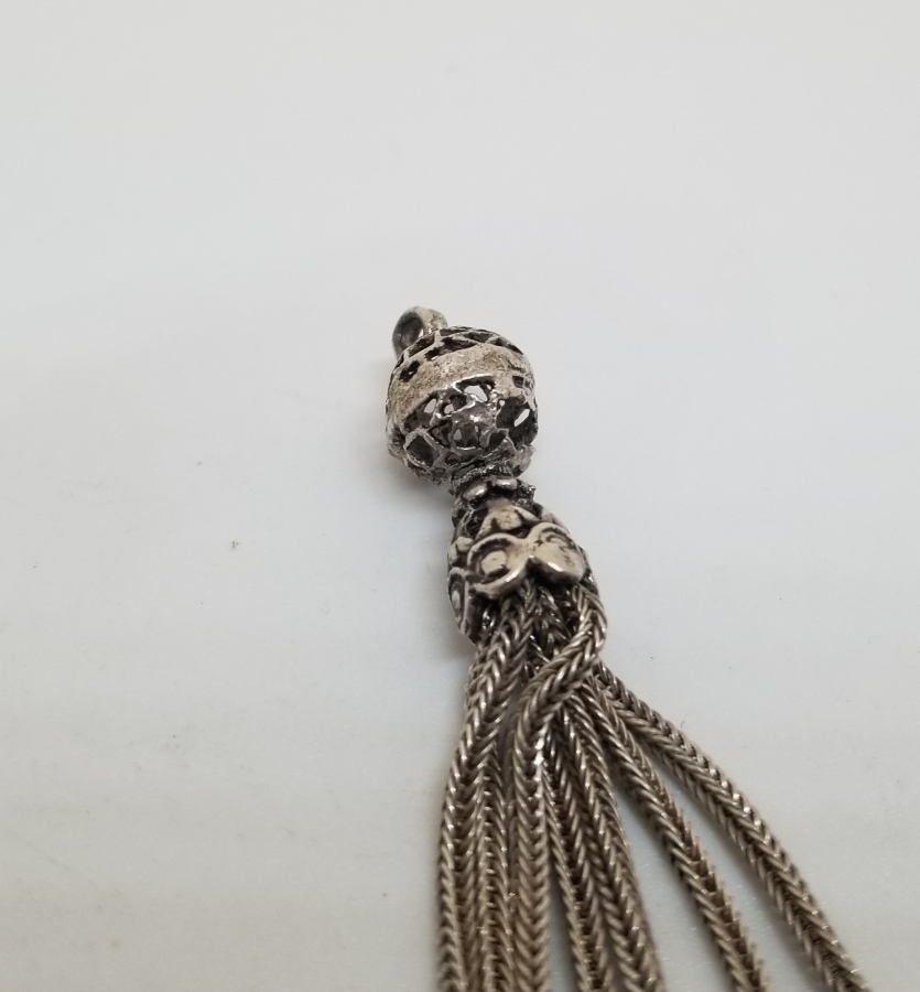 ANTİKA GÜMÜŞ TESPİH PÜSKÜLÜ