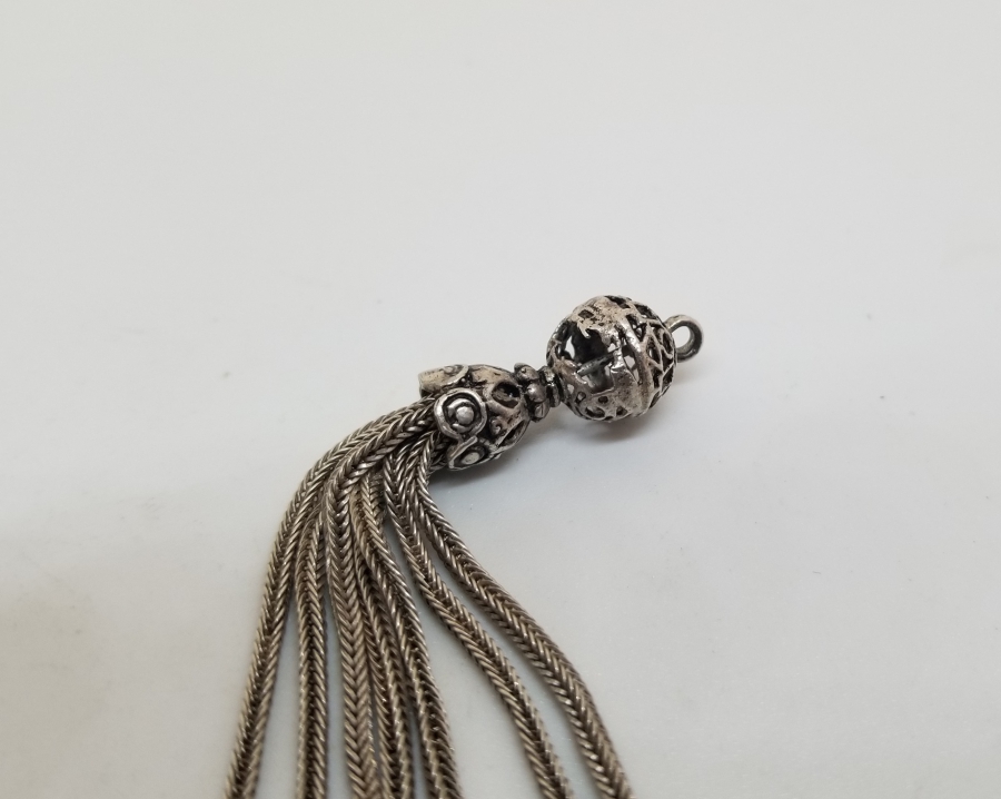 ANTİKA GÜMÜŞ TESPİH PÜSKÜLÜ