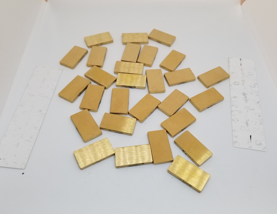 ANTİKA METAL DOMİNO TAŞLARI LOTU