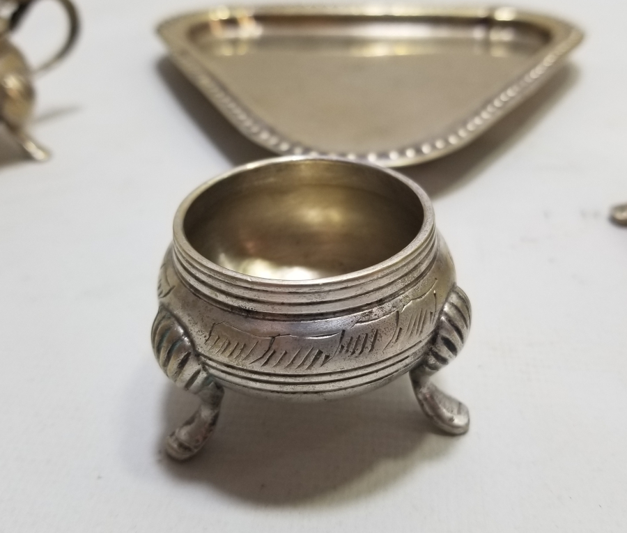 GÜMÜŞ KAPLAMA ANTİKA BAHARAT TAKIMI