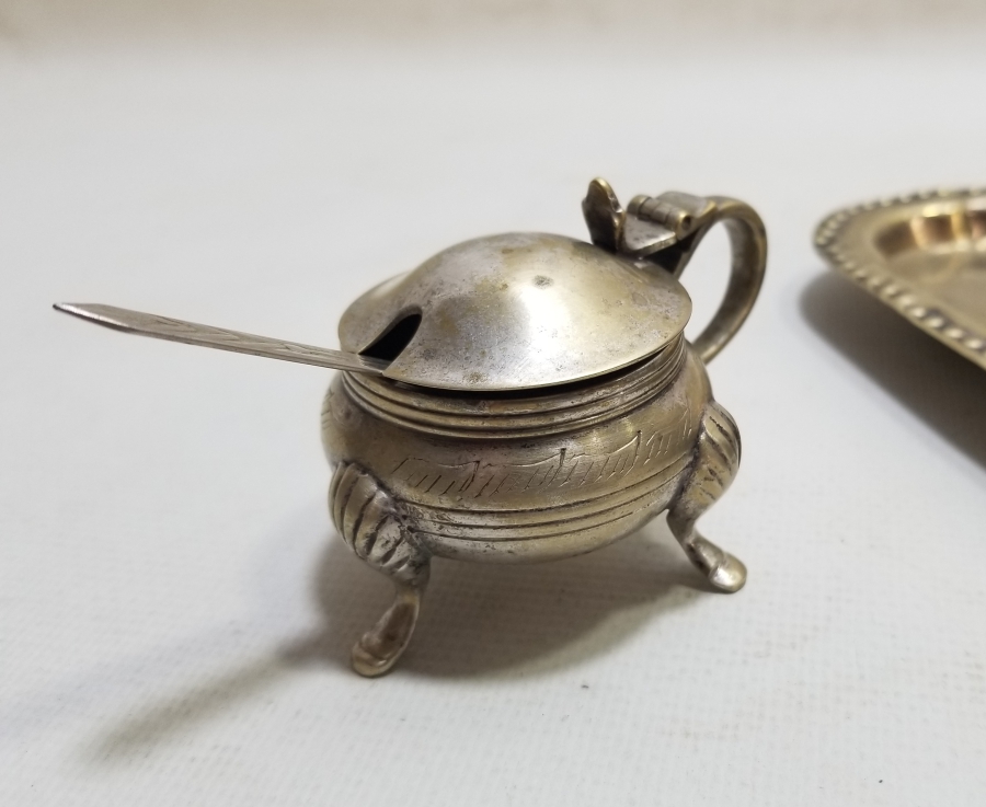 GÜMÜŞ KAPLAMA ANTİKA BAHARAT TAKIMI