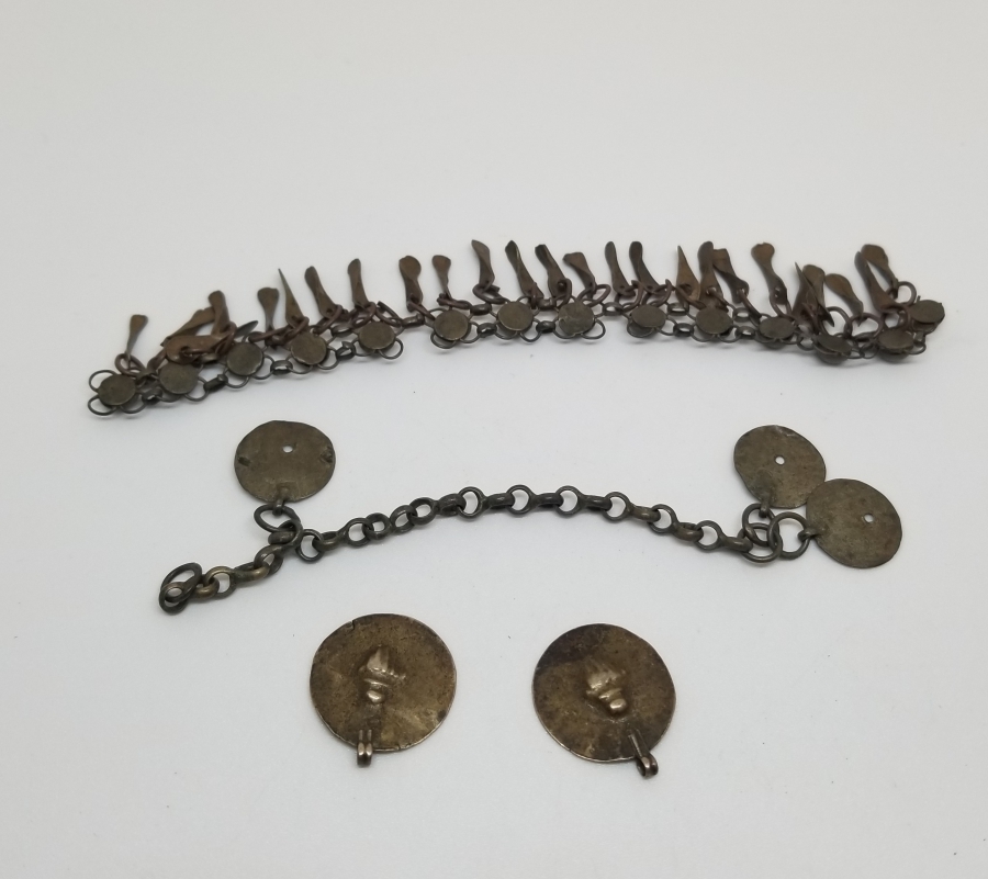 OSMANLI DÖNEMİ GÜMÜŞ TAKI PARÇALARI