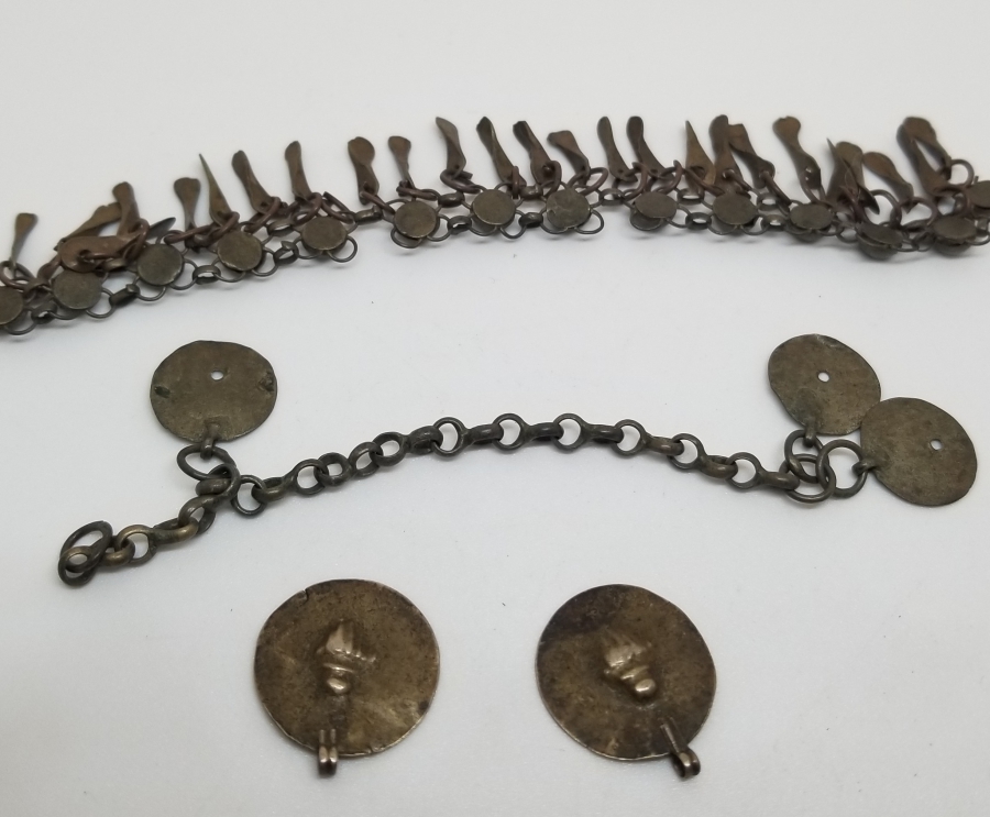 OSMANLI DÖNEMİ GÜMÜŞ TAKI PARÇALARI