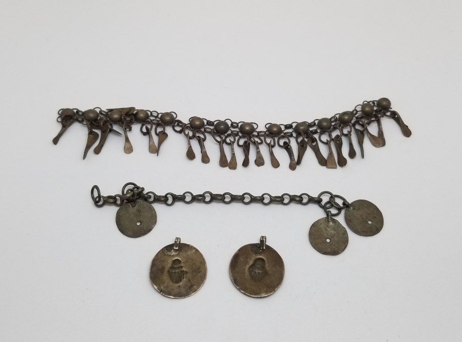 OSMANLI DÖNEMİ GÜMÜŞ TAKI PARÇALARI