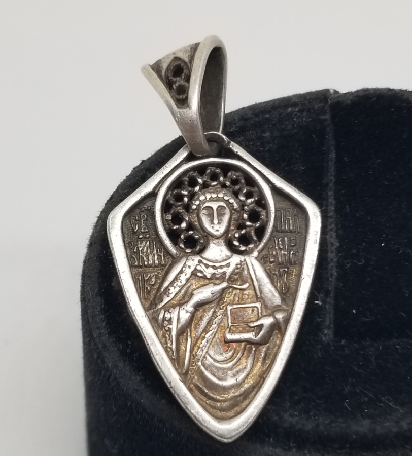ÖZEL YAPIM RUS GÜMÜŞ HRİSTİYAN KOLYE