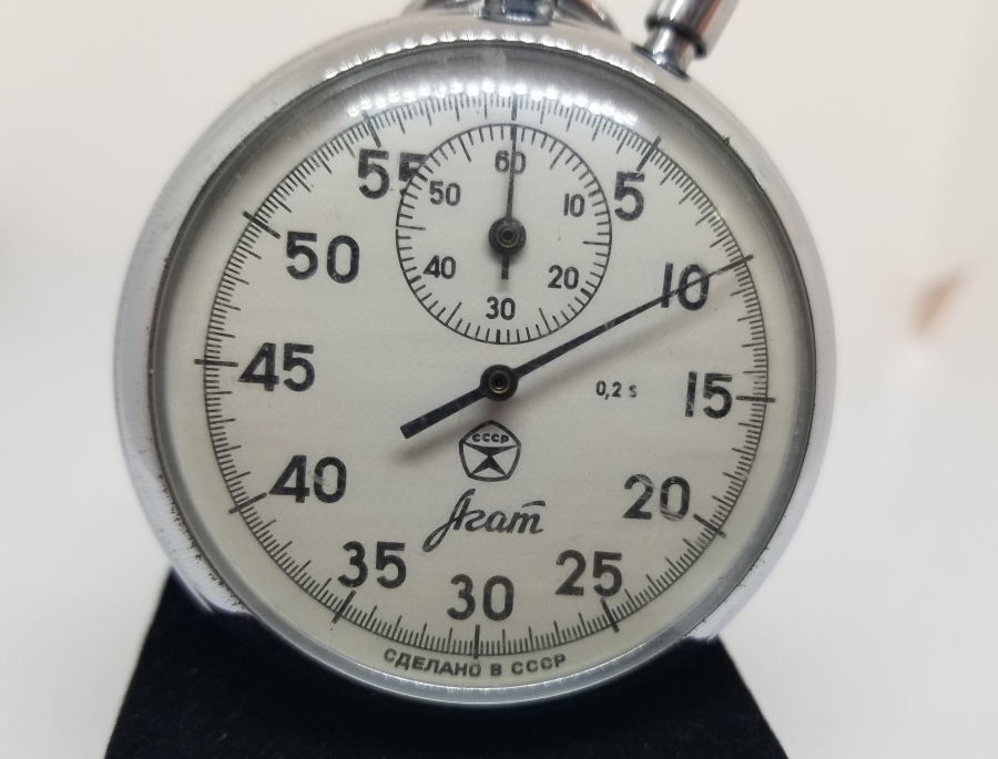SOVYET RUSYA YAPIMI ANTİKA KURMALI KRONOMETRE