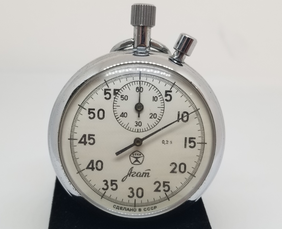 SOVYET RUSYA YAPIMI ANTİKA KURMALI KRONOMETRE
