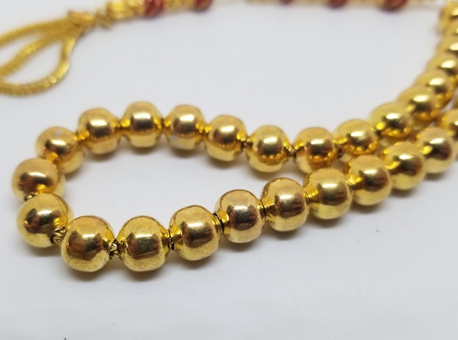 MİNE İŞÇİLİKLİ ALTIN KAPLAMA TESPİH