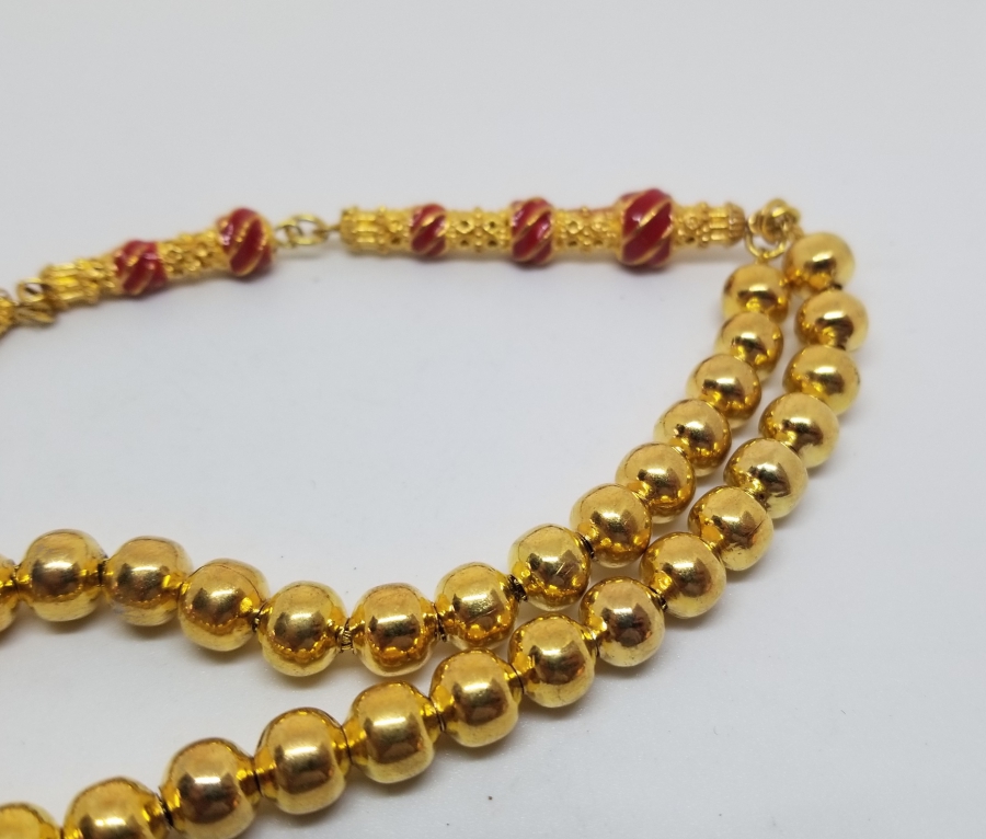 MİNE İŞÇİLİKLİ ALTIN KAPLAMA TESPİH