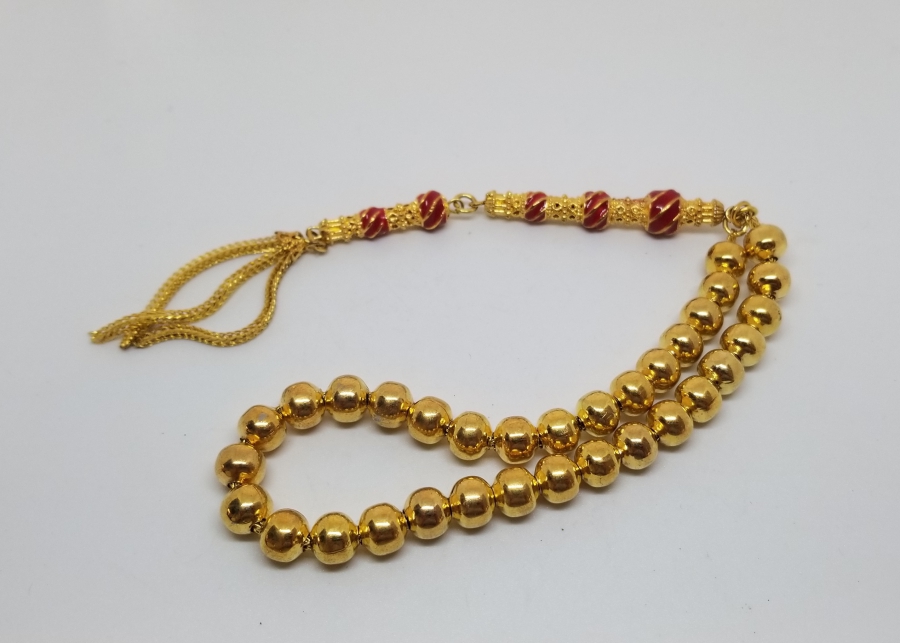 MİNE İŞÇİLİKLİ ALTIN KAPLAMA TESPİH