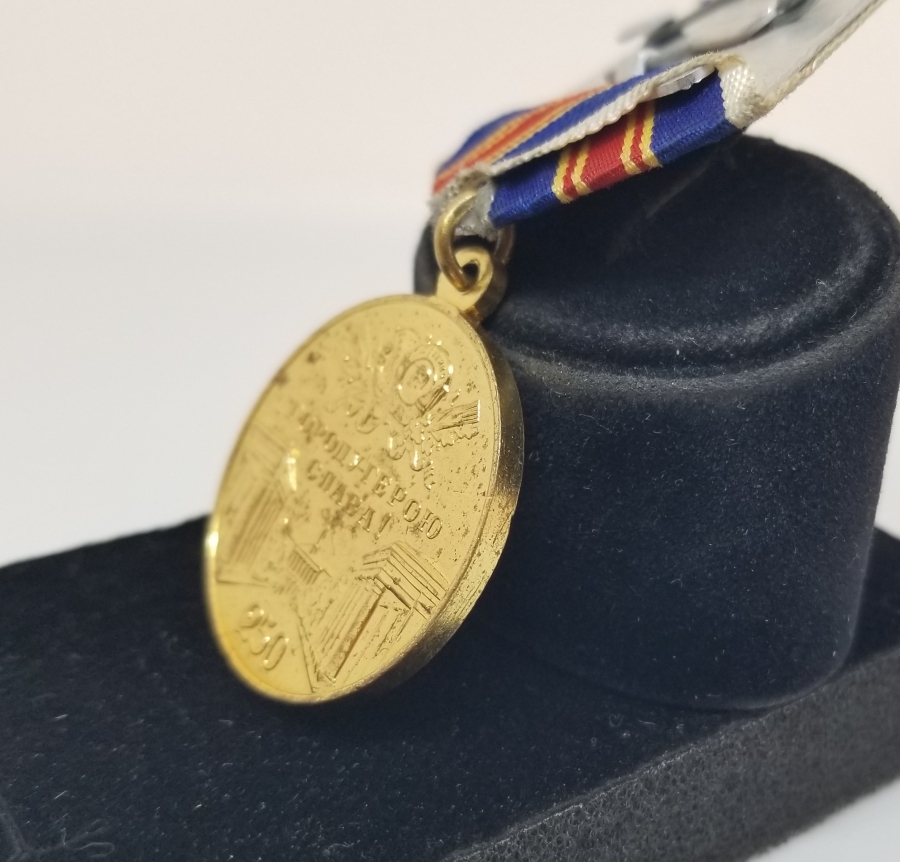 ORİJİNAL ASKISIYLA ALTIN KAPLAMA SOVYET RUSYA MADALYA