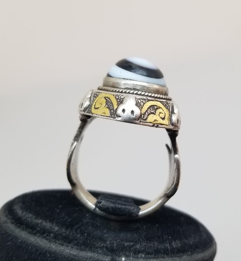 NAZAR AKİKLİ ÖZEL YAPIM TÜRKMEN GÜMÜŞ YÜZÜK