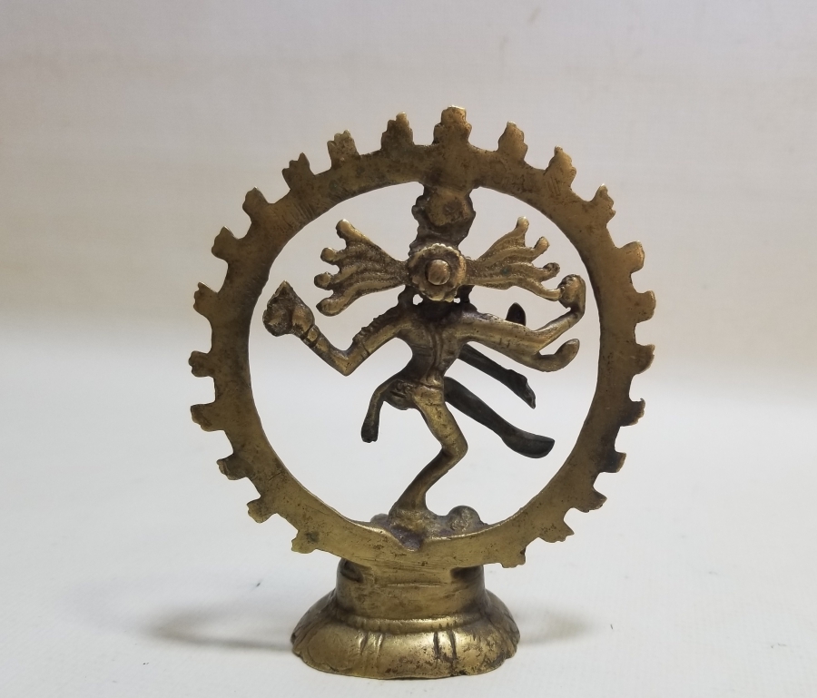 UZAKDOĞU YAPIMI DEKORATİF PİRİNÇ MASA ÜSTÜ OBJESİ