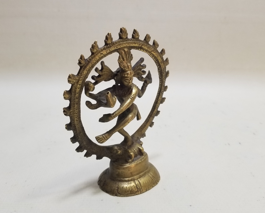 UZAKDOĞU YAPIMI DEKORATİF PİRİNÇ MASA ÜSTÜ OBJESİ