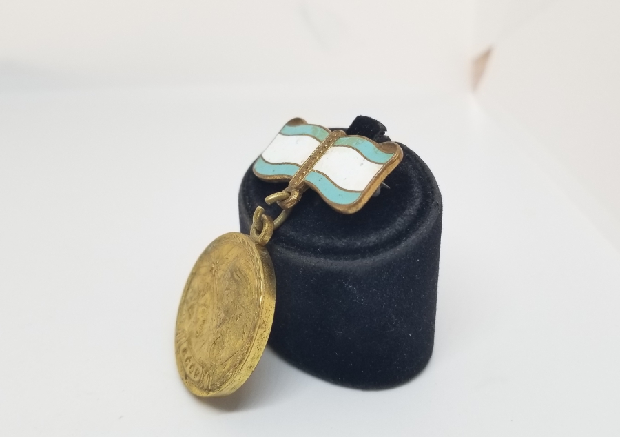 MİNELİ KURDELALI VE ALTIN KAPLAMA NADİR RUS DOĞURGANLIK MADALYASI