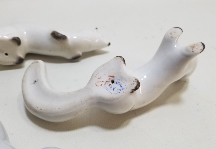 ANTİKA PORSELEN GELİNCİK BİBLOLARI TAKIMI