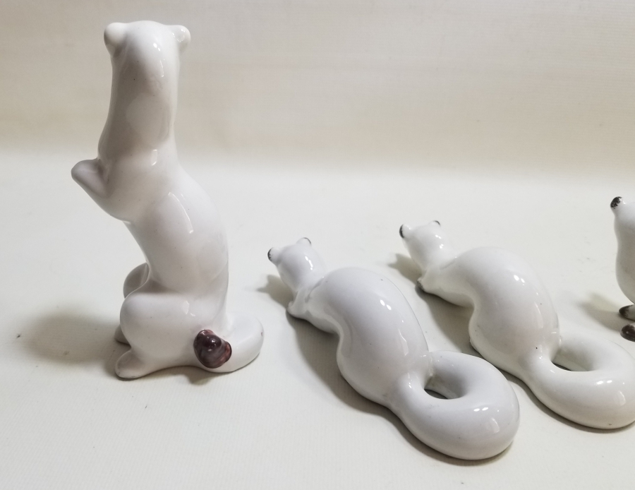 ANTİKA PORSELEN GELİNCİK BİBLOLARI TAKIMI