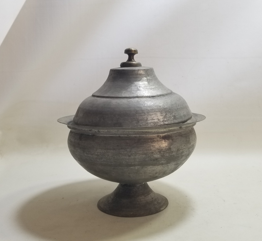 OSMANLI DÖNEMİ NADİR TİPTE KAPAKLI BAKIR HOŞAF KASESİ