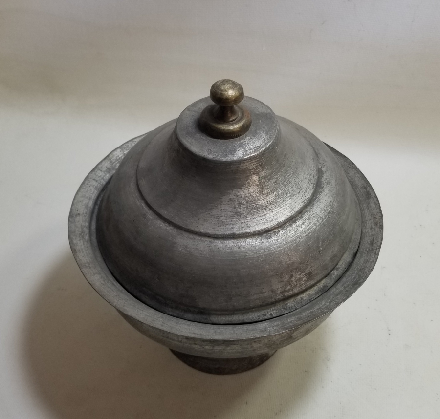 OSMANLI DÖNEMİ NADİR TİPTE KAPAKLI BAKIR HOŞAF KASESİ