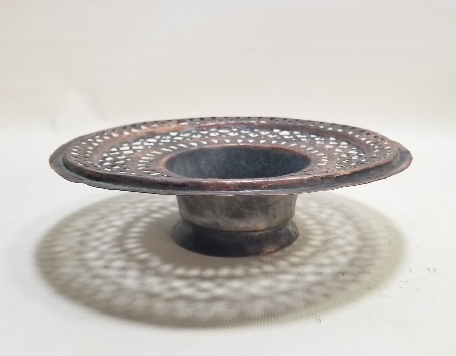 TESTERE İŞÇİLİKLİ OSMANLI DÖNEMİ BAKIR LENGER SÜZGECİ