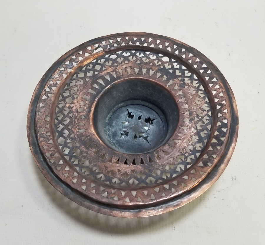 TESTERE İŞÇİLİKLİ OSMANLI DÖNEMİ BAKIR LENGER SÜZGECİ