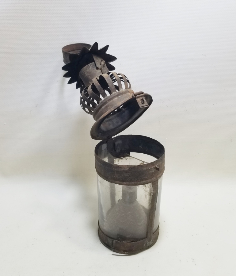 OSMANLI DÖNEMİ EL YAPIMI İDARE LAMBASI - GAZ LAMBASI