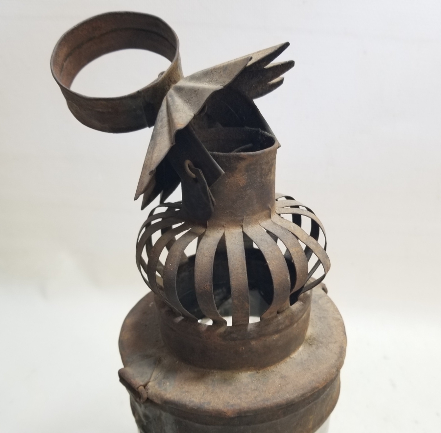 OSMANLI DÖNEMİ EL YAPIMI İDARE LAMBASI - GAZ LAMBASI