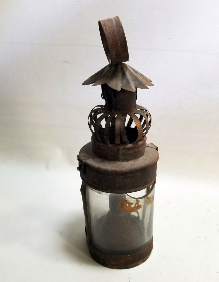 OSMANLI DÖNEMİ EL YAPIMI İDARE LAMBASI - GAZ LAMBASI