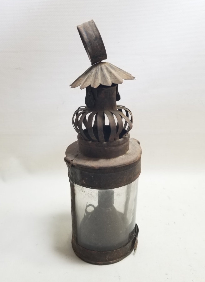 OSMANLI DÖNEMİ EL YAPIMI İDARE LAMBASI - GAZ LAMBASI