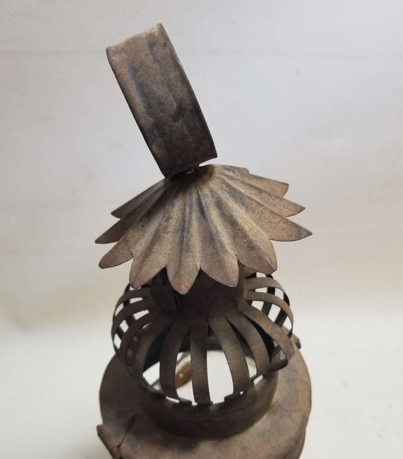 OSMANLI DÖNEMİ EL YAPIMI İDARE LAMBASI - GAZ LAMBASI