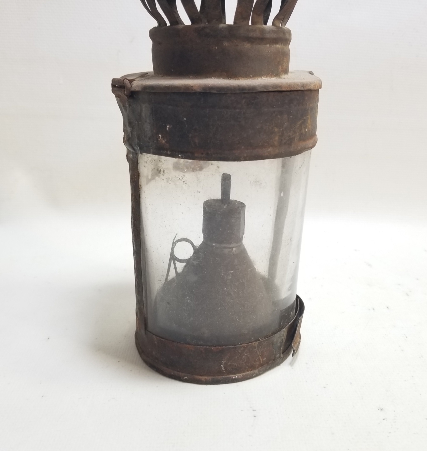 OSMANLI DÖNEMİ EL YAPIMI İDARE LAMBASI - GAZ LAMBASI