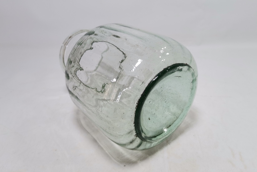 OSMANLI DÖNEMİ KOPARMA İŞÇİLİKLİ CAM ŞEKERCİ KAVANOZU