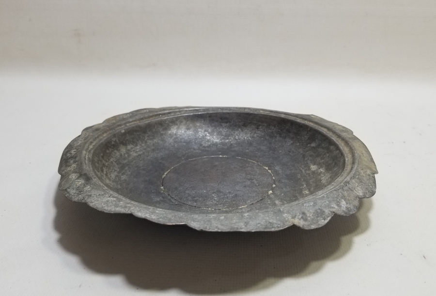 ÜZERİ İŞLEMELİ OSMANLI DÖNEMİ BAKIR LENGER TABAK