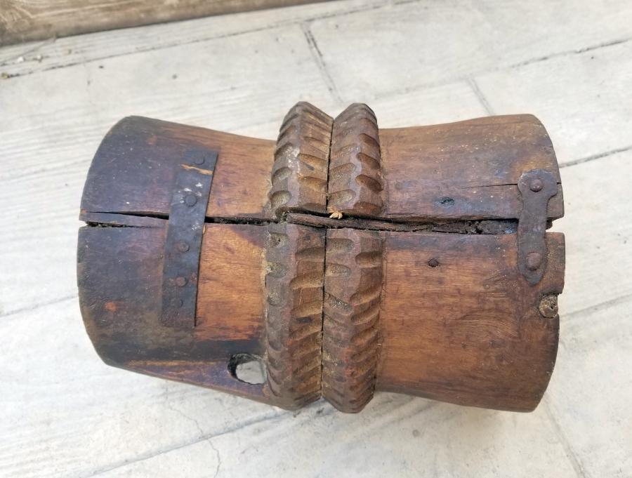 OSMANLI DÖNEMİ EL YAPIMI AHŞAP DİBEK