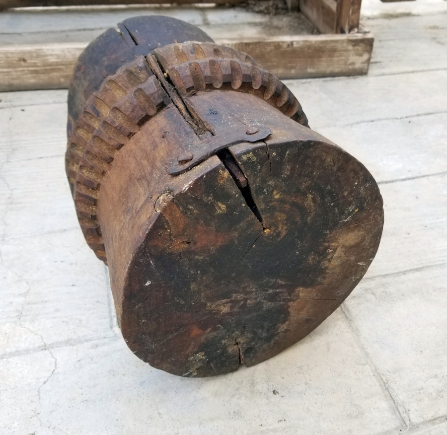 OSMANLI DÖNEMİ EL YAPIMI AHŞAP DİBEK