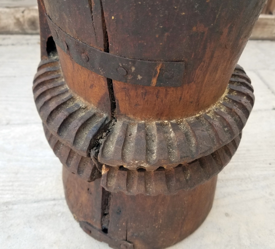 OSMANLI DÖNEMİ EL YAPIMI AHŞAP DİBEK