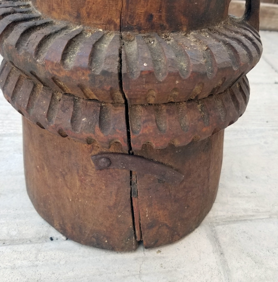 OSMANLI DÖNEMİ EL YAPIMI AHŞAP DİBEK