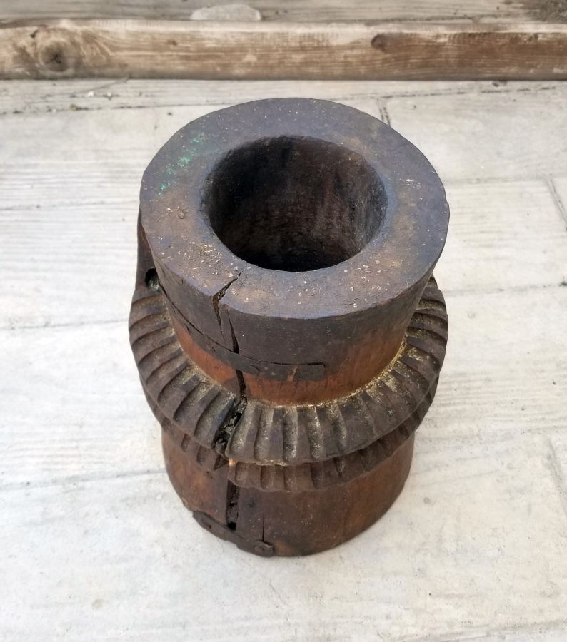 OSMANLI DÖNEMİ EL YAPIMI AHŞAP DİBEK