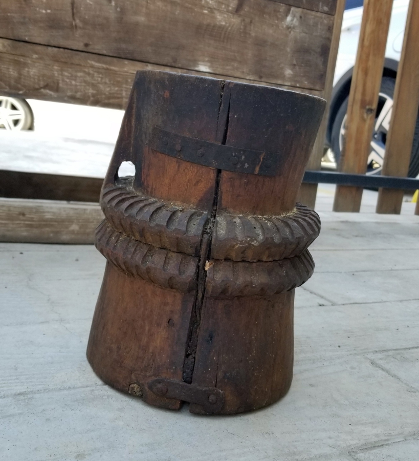 OSMANLI DÖNEMİ EL YAPIMI AHŞAP DİBEK