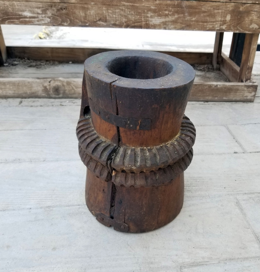 OSMANLI DÖNEMİ EL YAPIMI AHŞAP DİBEK