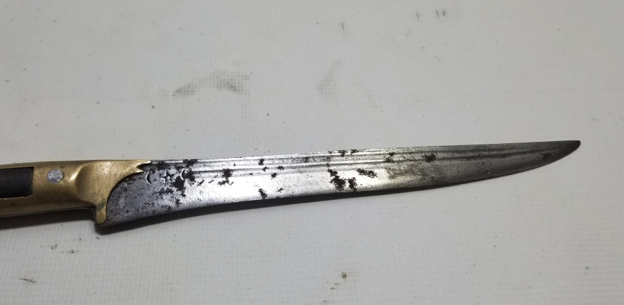 ÜZERİ AY YILDIZ FİGÜRLÜ OSMANLI DÖNEMİ BİTİRİM KAMASI - KABADAYI SALLAMASI