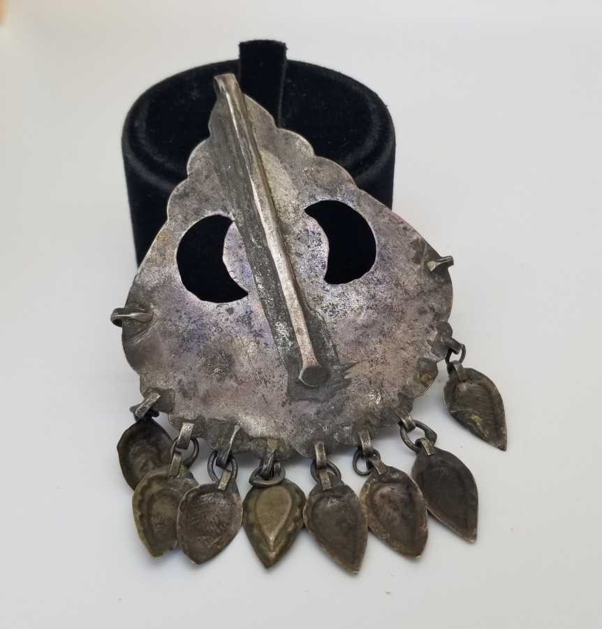 ÜZERİ HAYAT AĞACI FİGÜRLÜ OSMANLI DÖNEMİ KALEM İŞÇİLİKLİ KOLYE - GERDANLIK