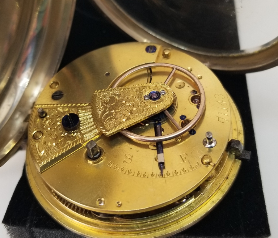 NADİR TİPTE GÜMÜŞ KASA VE GÜMÜŞ KADRANLI YARIM PRİOR CEP SAATİ