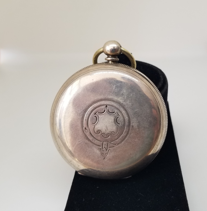 NADİR TİPTE GÜMÜŞ KASA VE GÜMÜŞ KADRANLI YARIM PRİOR CEP SAATİ