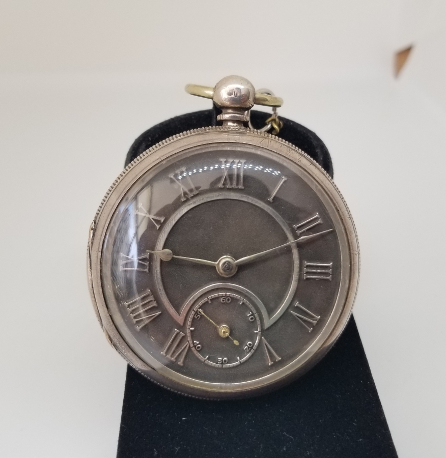 NADİR TİPTE GÜMÜŞ KASA VE GÜMÜŞ KADRANLI YARIM PRİOR CEP SAATİ