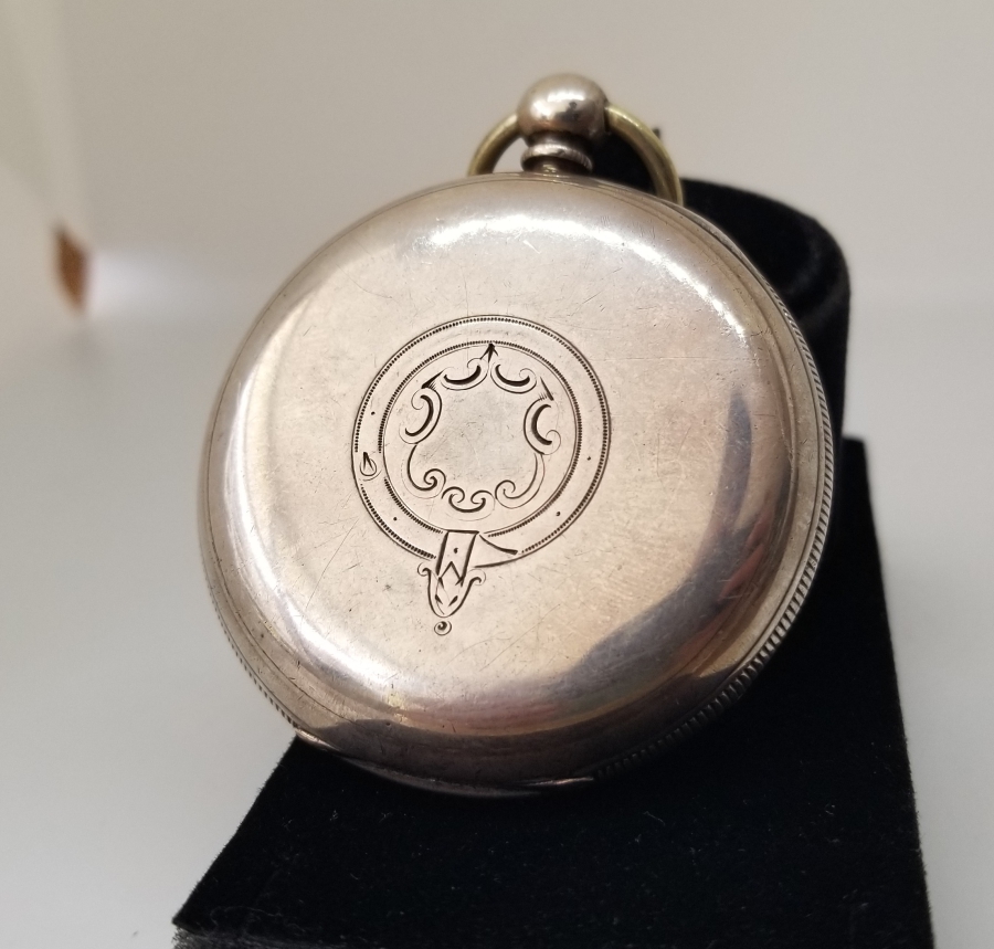 NADİR TİPTE GÜMÜŞ KASA VE GÜMÜŞ KADRANLI YARIM PRİOR CEP SAATİ