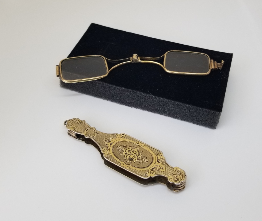 ÜZERİ KABARTMA İŞÇİLİKLİ OSMANLI DÖNEMİ GÜMÜŞ GÖZLÜK